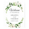 Greenery Leaves Wreath Wedding Welcome Sign