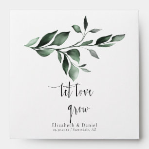 Greenery Let Love Grow Favour Garden Seed Packet  Envelope