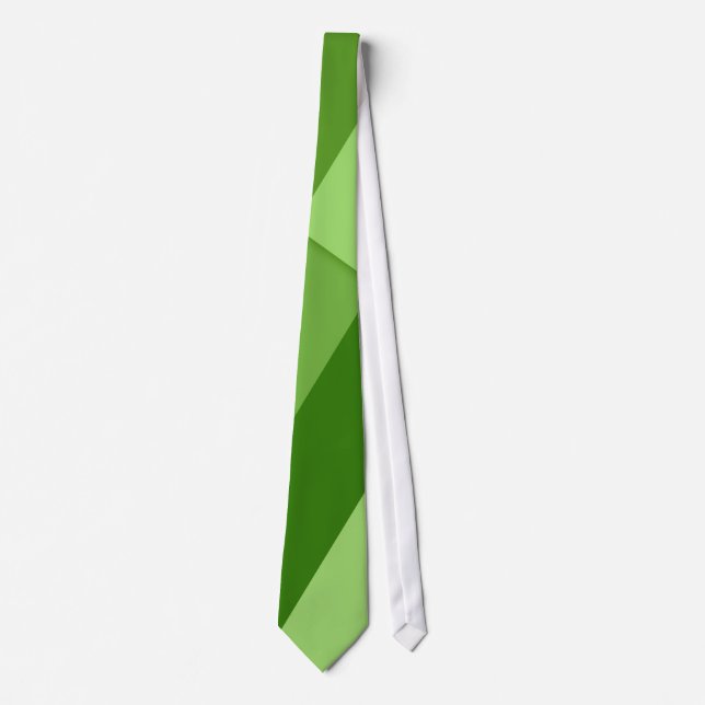 Greenery light green geometric lines tie (Front)