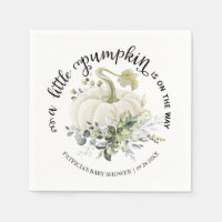 Greenery Little Pumpkin Fall Baby Shower