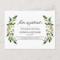 Greenery Love Is Patient Wedding Postponement