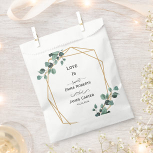 Greenery Love Is Sweet Favour Boxes Bag
