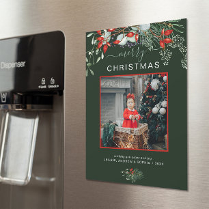 Greenery Merry Christmas Photo Green Holiday