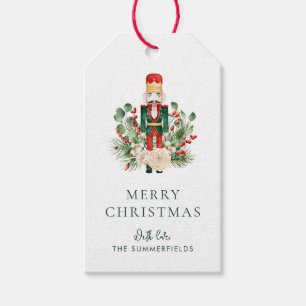 Greenery Nutcracker Christmas Personalised Gift Tags