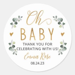 Greenery Oh Baby Stickers