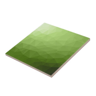 Greenery ombre gradient geometric mesh pattern ceramic tile