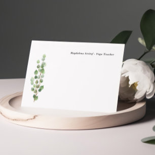 Greenery Personalised Note Cards