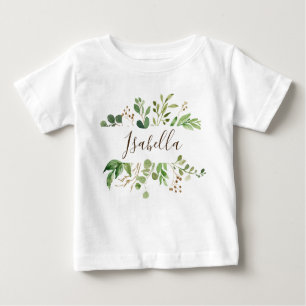 Greenery personlized baby baby T-Shirt