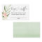 greenery pink girl baby shower diaper raffle cards