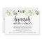 Greenery Post Wedding Brunch Invitation Card