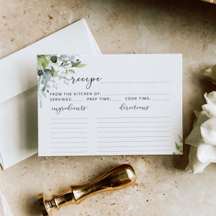 Greenery recipe card