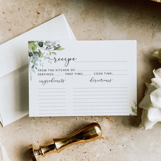 Greenery recipe card (Creator Uploaded)