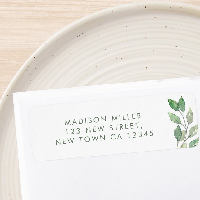 Greenery Return Address Label (Creator Uploaded)