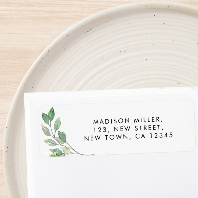Greenery Return Address  Label (Creator Uploaded)