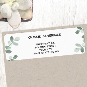 Greenery Return Address Label