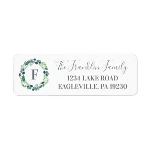 Greenery Return Address Labels
