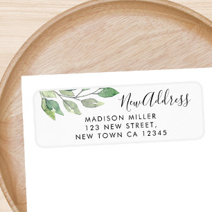 Greenery Return Address Return Address Label