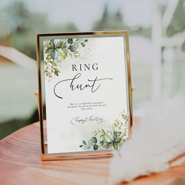 Greenery Ring Hunt Sign (Creator Uploaded)