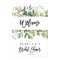 greenery rustic bridal shower welcome sign