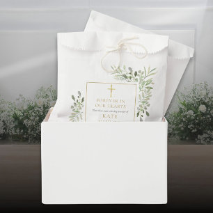 Greenery Seed Packet Christian Funeral Memorial Favour Bag