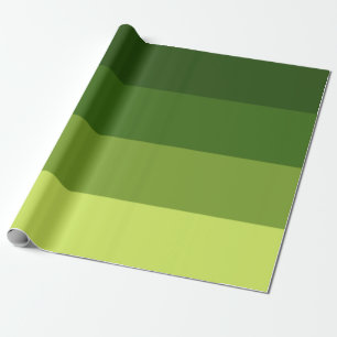 Greenery Stripes Wrapping Paper