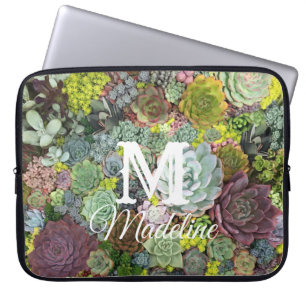 Greenery Succulents Laptop Sleeve
