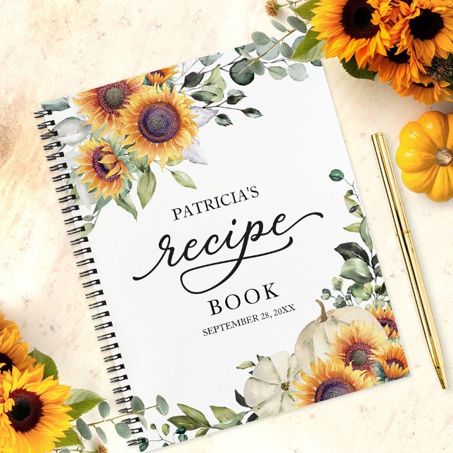 Greenery Sunflowers Bridal Shower Recipe Book (Creator Uploaded)