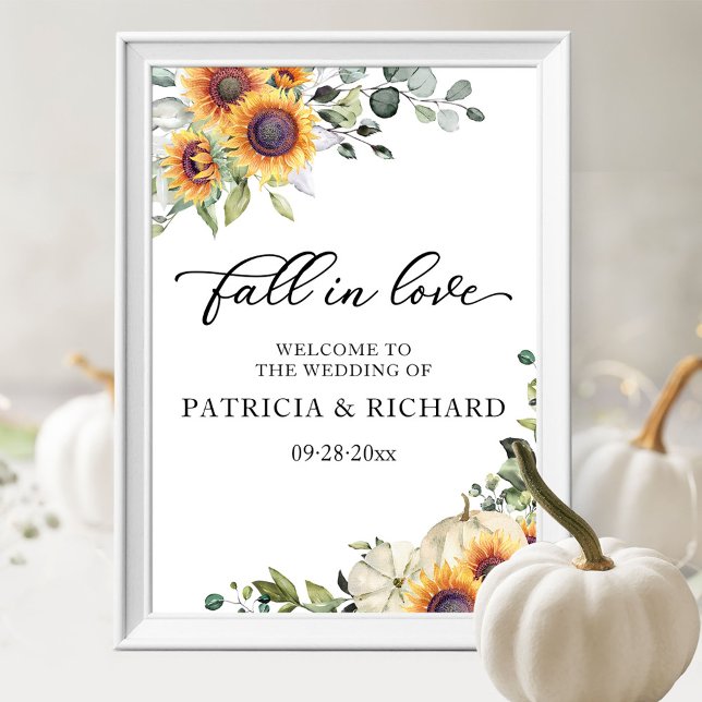 Greenery Sunflowers Wedding Welcome Sign  (Creator Uploaded)
