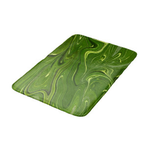 Greenery Swirls Bath Mat