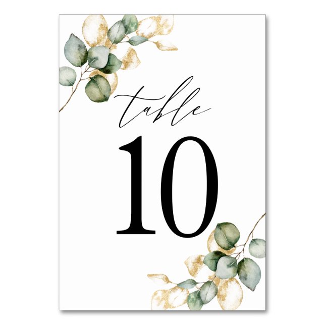 Greenery table number 10 (Front)