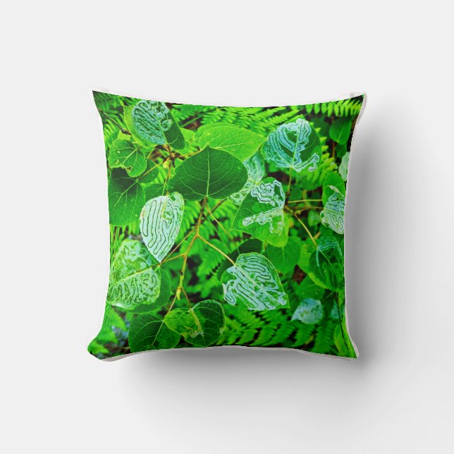 Greenery Throw Pillow (Front)