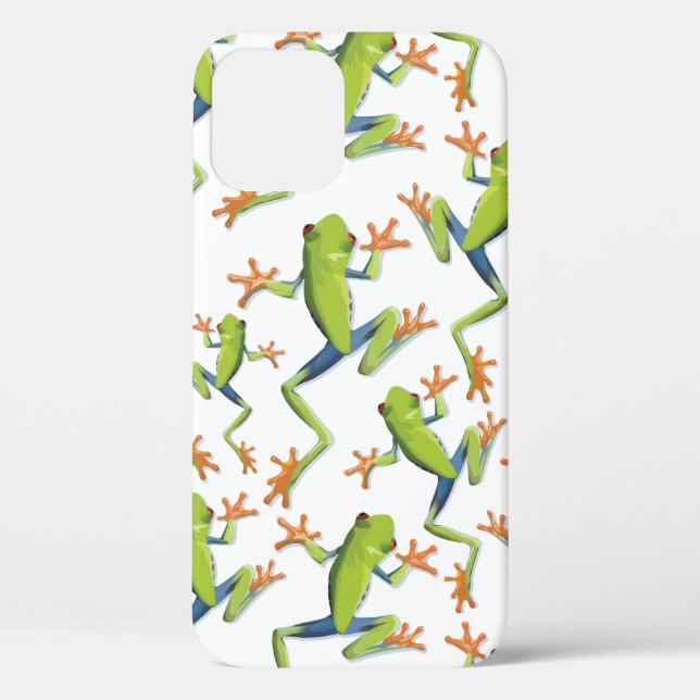 Greenery Tree-Frog Pattern Design   Case-Mate iPhone Case (Back)
