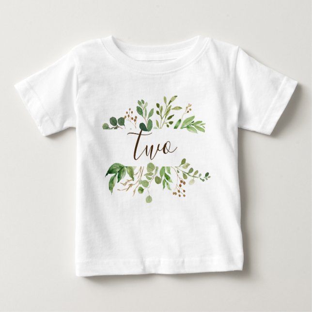 Greenery two years old baby T-Shirt (Front)