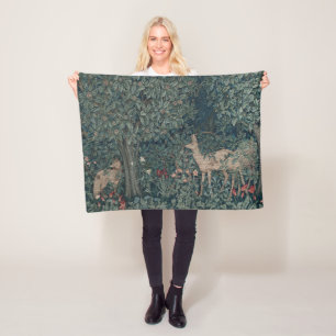 Greenery, Victorian Era Tapestry by Henry Dearle Fleece Blanket