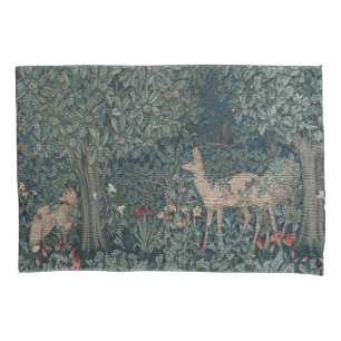 Greenery, Victorian Era Tapestry by Henry Dearle Pillowcase