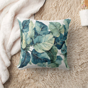 Greenery Watercolor Cushion