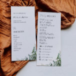 Greenery Wedding Ceremony Program Template<br><div class="desc">Walk your loved ones through every step of your ceremony with our Wedding Programs Template. The names of you and your partner swirl at the top of every card with your unforgettable moments. Match your wedding theme perfectly when you customise with endless combinations of colours and fonts!</div>