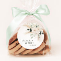 Greenery Wedding Favour Tag Sticker Labels VICTORI