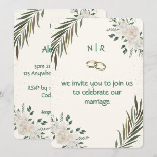 Greenery Wedding Invitation