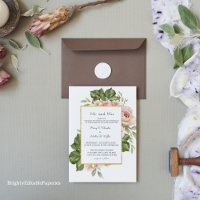 Greenery Wedding Invitation Template