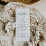 Greenery Wedding Menu<br><div class="desc">This is a simple, elegant eucalyptus wedding menu featuring watercolor greenery elements and a modern font. Edit all wording and all colours* on this wedding program template. * the colour of the watercolor greenery are not editable // For matching items, please visit the "ASHTON" collection in the Sincerely By Nicole...</div>