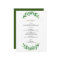 Greenery Wedding Menu or Bridal Shower Menu