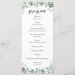 Greenery Wedding Program Template<br><div class="desc">Greenery Wedding Program Template ************************************************ Please Follow these easy steps to customise your invitation: 1. Please click the “Personalise” button on the right of the product to see what your information looks like on this item. If you would like to further customise the fonts, font colours, and background colours please...</div>