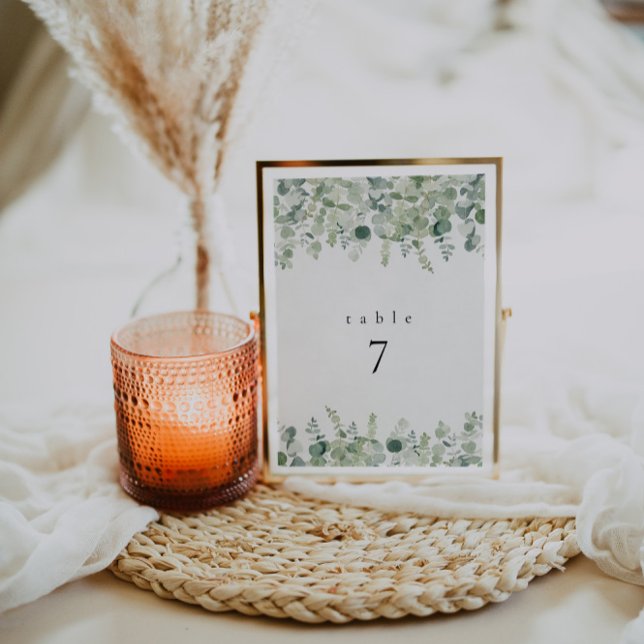Greenery Wedding Table Cards (Creator Uploaded)