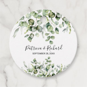Greenery Wedding Thank You Favour Tags