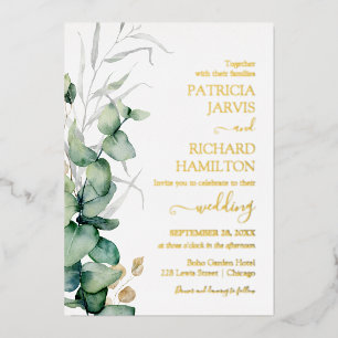 Greenery Wedding Watercolor Eucalyptus