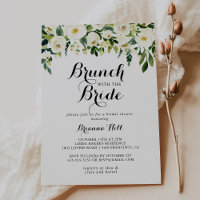 Greenery White Floral Brunch with the Bride Shower