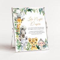 Greenery Wild One Safari Late Night Diapers