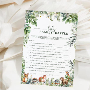 Greenery Wild Safari Baby Family Battle Game 