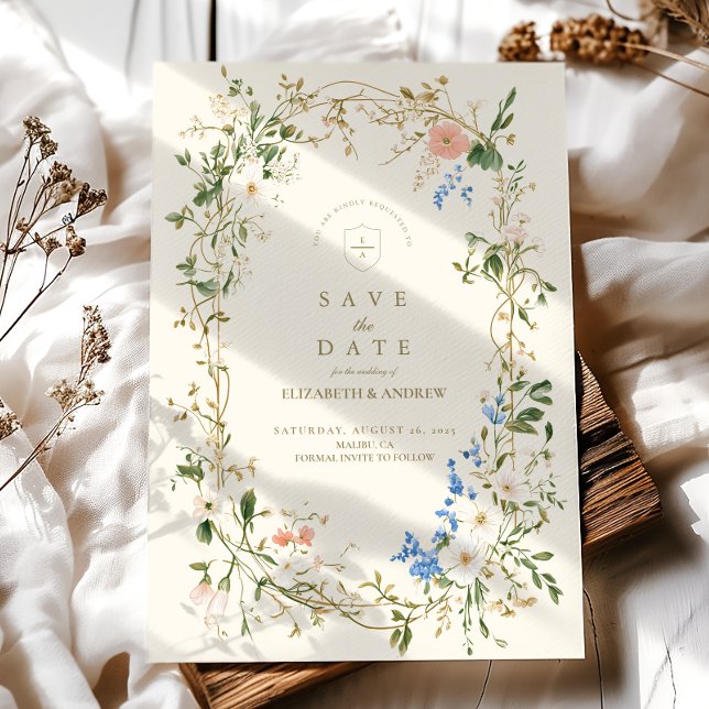 Greenery Woodland Fern Wedding Save The Date (Creator Uploaded)